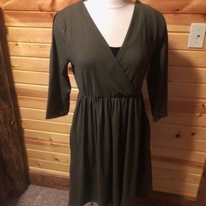 Olive Criss Cross Dress